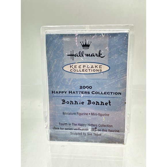 Hallmark Keepsake 2000 Merry Miniatures Happy Hatters Collection Bonnie Bonnet - Picture 5 of 7